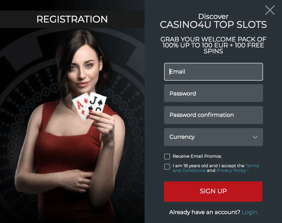 Регистрация казино - пример регистрации на сайте онлайн казино и слотов